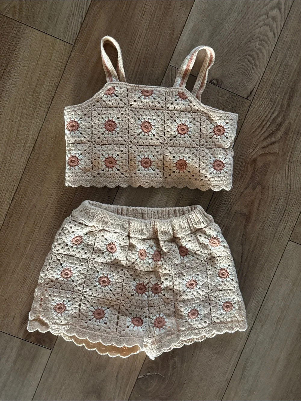 Rylee + Cru girl’s crochet floral set